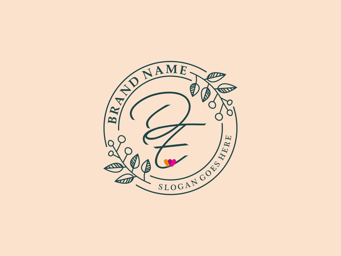 luxe handtekening logo ontwerp vectorillustratie vector