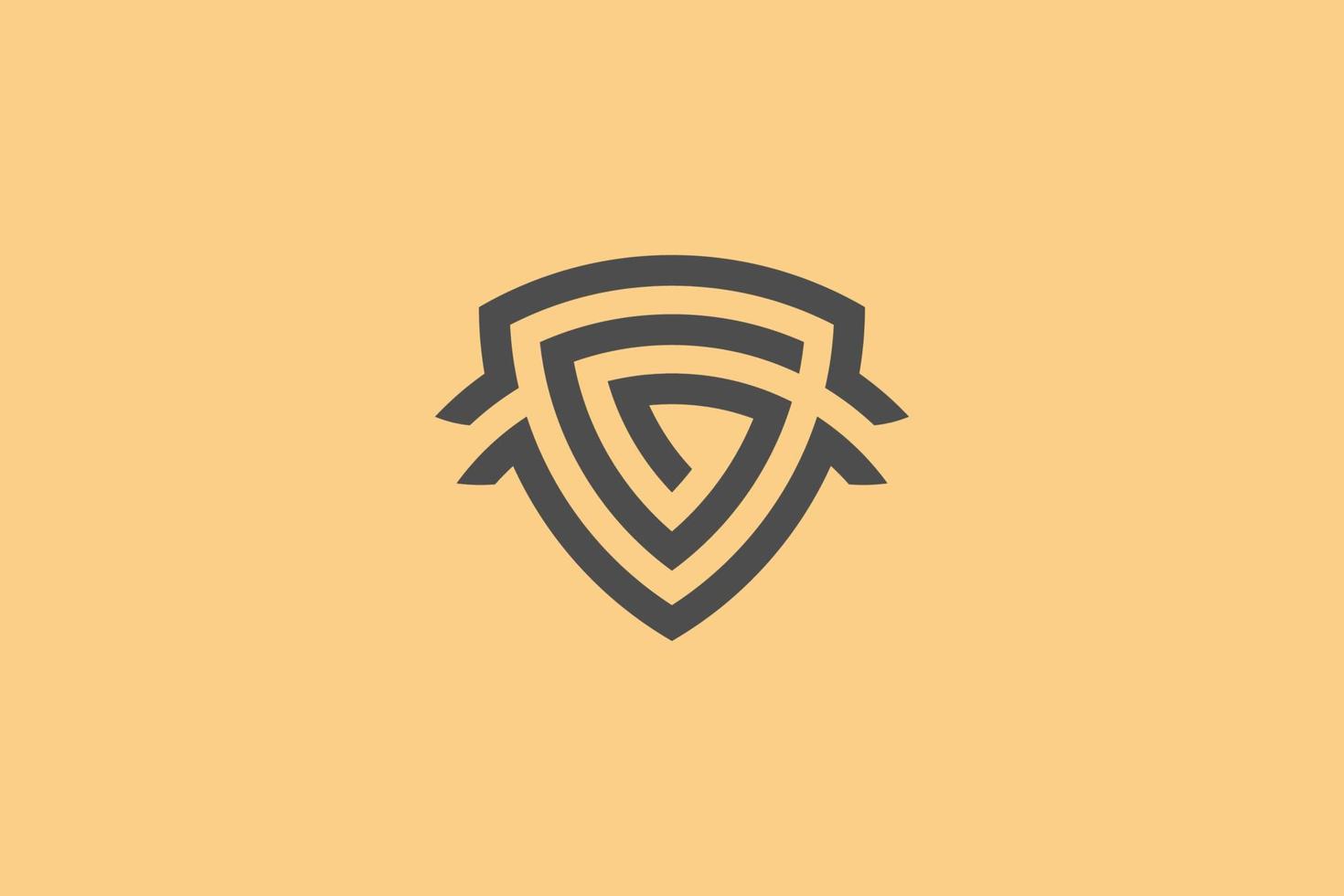 g schild-logo. letter g in het schild. sterk en gedurfd logo-ontwerp. modern en schoon g-logo. vector illustratie