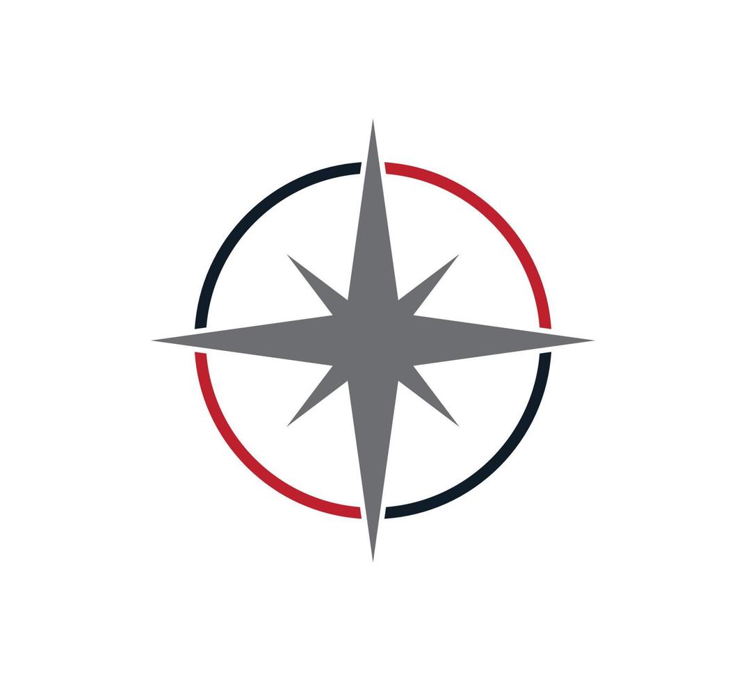 kompas pictogram vector logo ontwerpsjabloon
