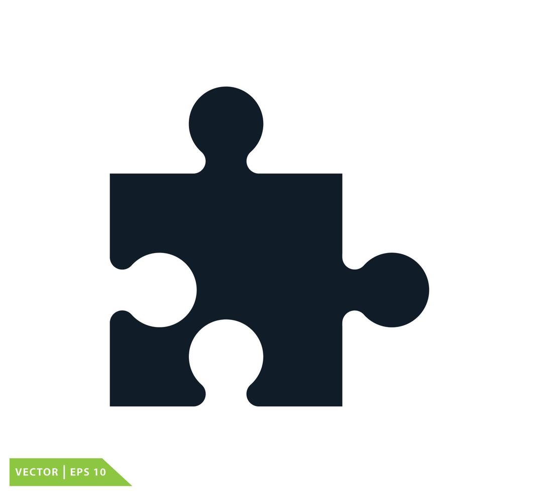 puzzel pictogram vector logo ontwerpsjabloon