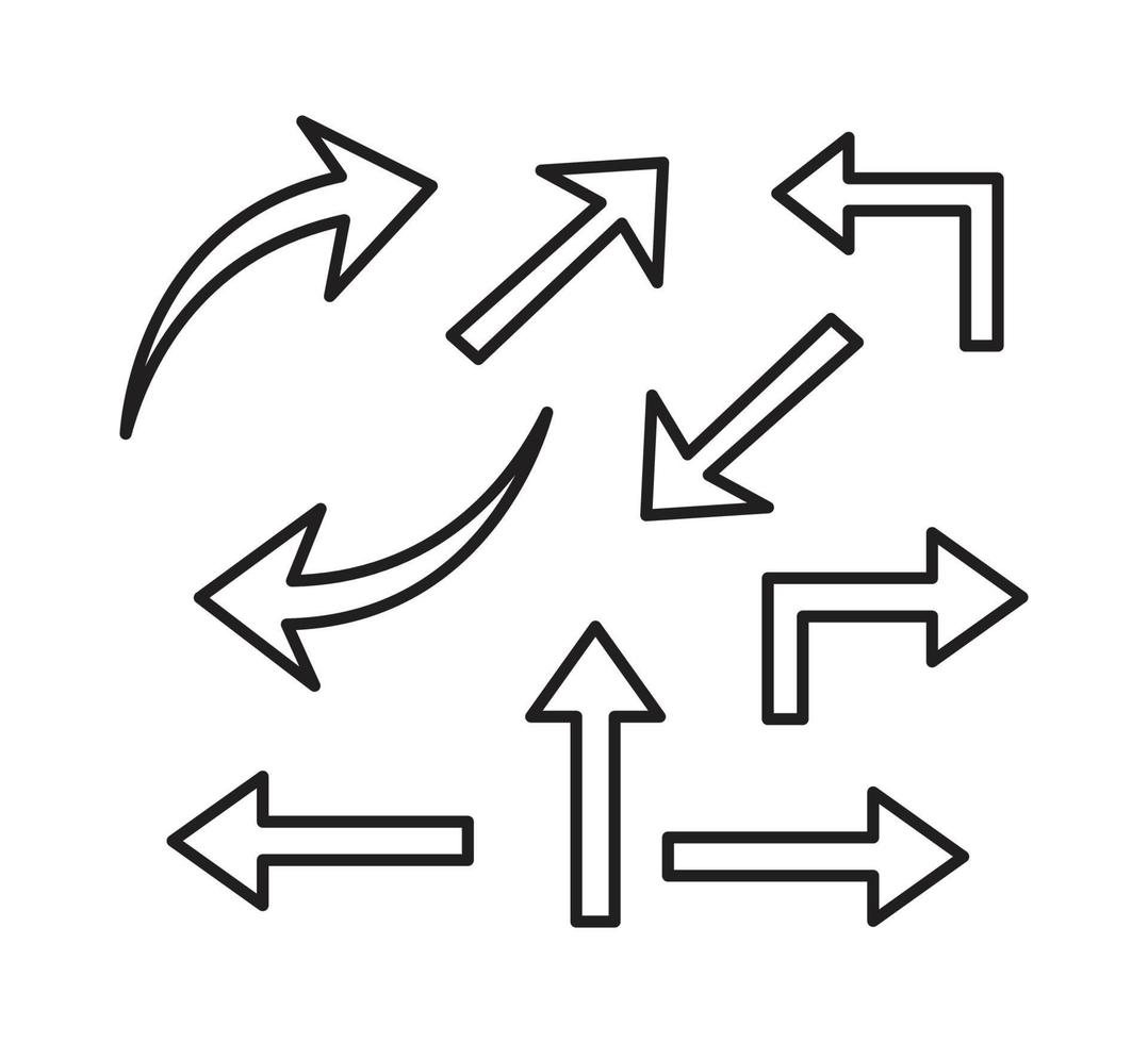 pijl pictogram vector logo sjabloon illustratie