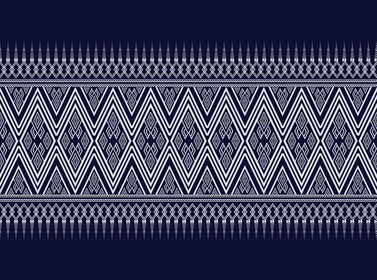 donkerblauw geometrische etnische patroon voor achtergrond of behang en kleding,rok,tapijt,behang,kleding,inwikkeling,batik,stof,kleding, met donkerblauwe driehoek vector illustratie