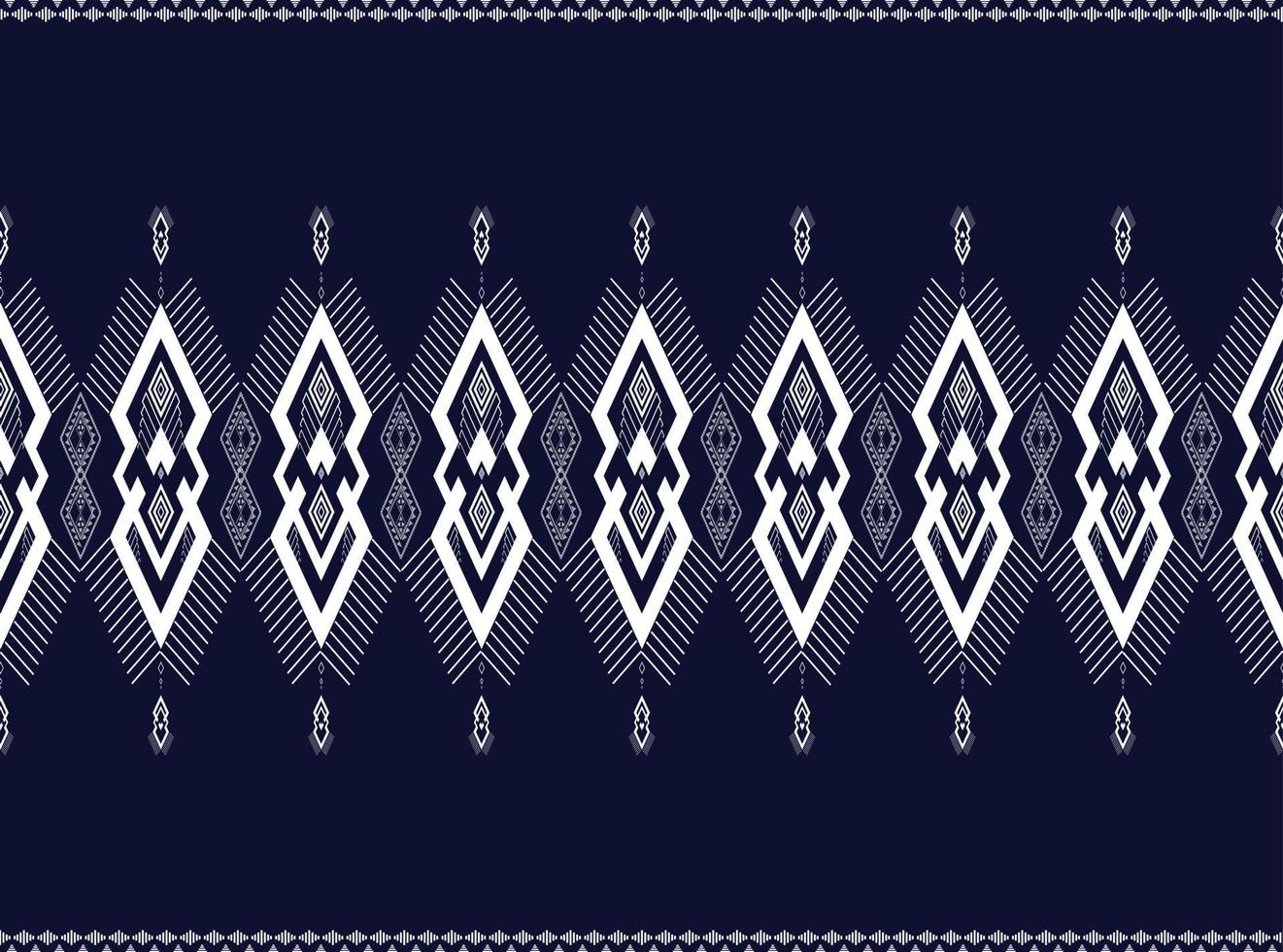 donkerblauw geometrische etnische patroon voor achtergrond of behang en kleding,rok,tapijt,behang,kleding,inwikkeling,batik,stof,kleding, met donkerblauwe driehoek vector illustratie