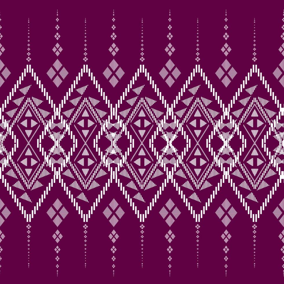 mooi van donkerblauw geometrische etnische oosterse ikat patroon traditioneel ontwerp en gebruikt in de achtergrond,tapijt,behang,kleding,inwikkeling,batik,stof,vector illustratie ontwerp vector