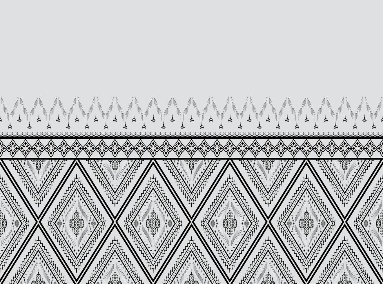 geometrische etnische patroon borduurwerk ontwerp voor achtergrond of behang en kleding,rok,tapijt,behang,kleding,inwikkeling,batik,stof,kleding, met donkerblauwe driehoek vector illustratie