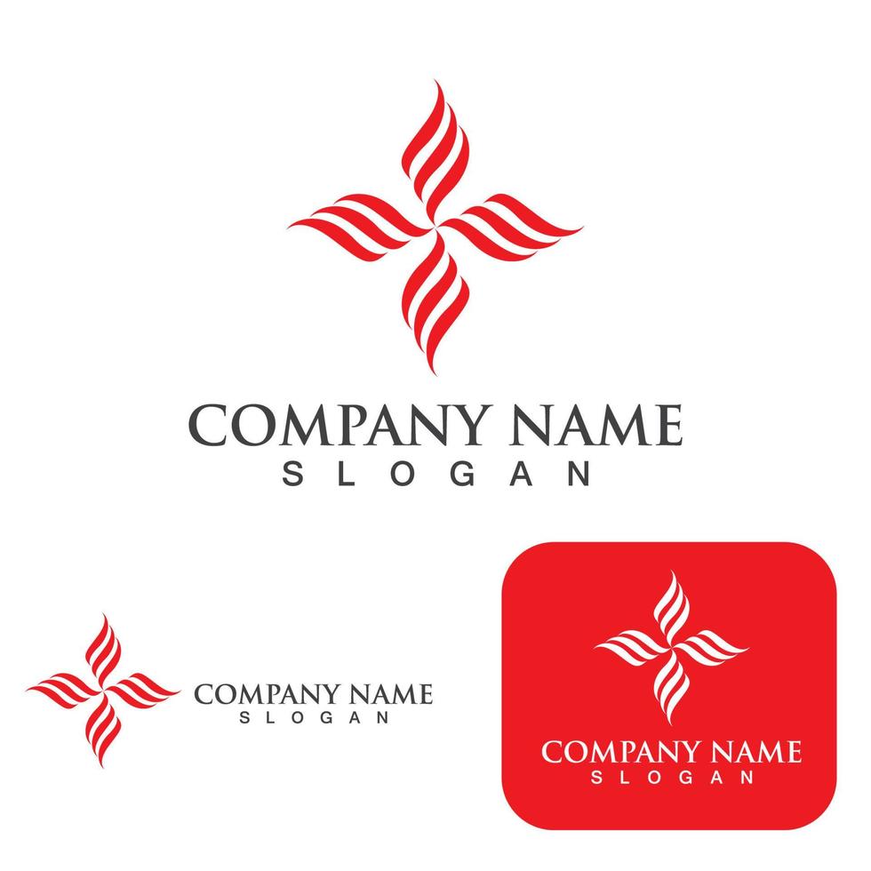 brand logo sjabloon vlam symbool pictogram vector