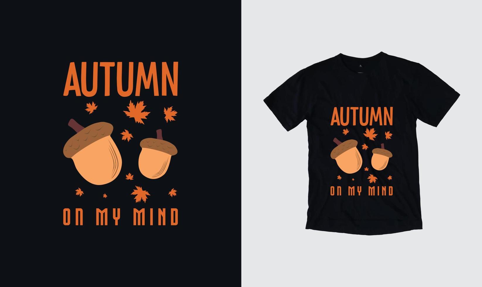 herfst vector citaten. illustratie voor prints op t-shirts. herfst hand getekende illustratie met hand belettering.