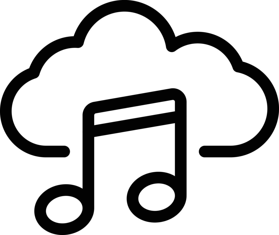 wolk muziek vectorillustratie op een background.premium kwaliteit symbolen.vector iconen voor concept en grafisch ontwerp. vector