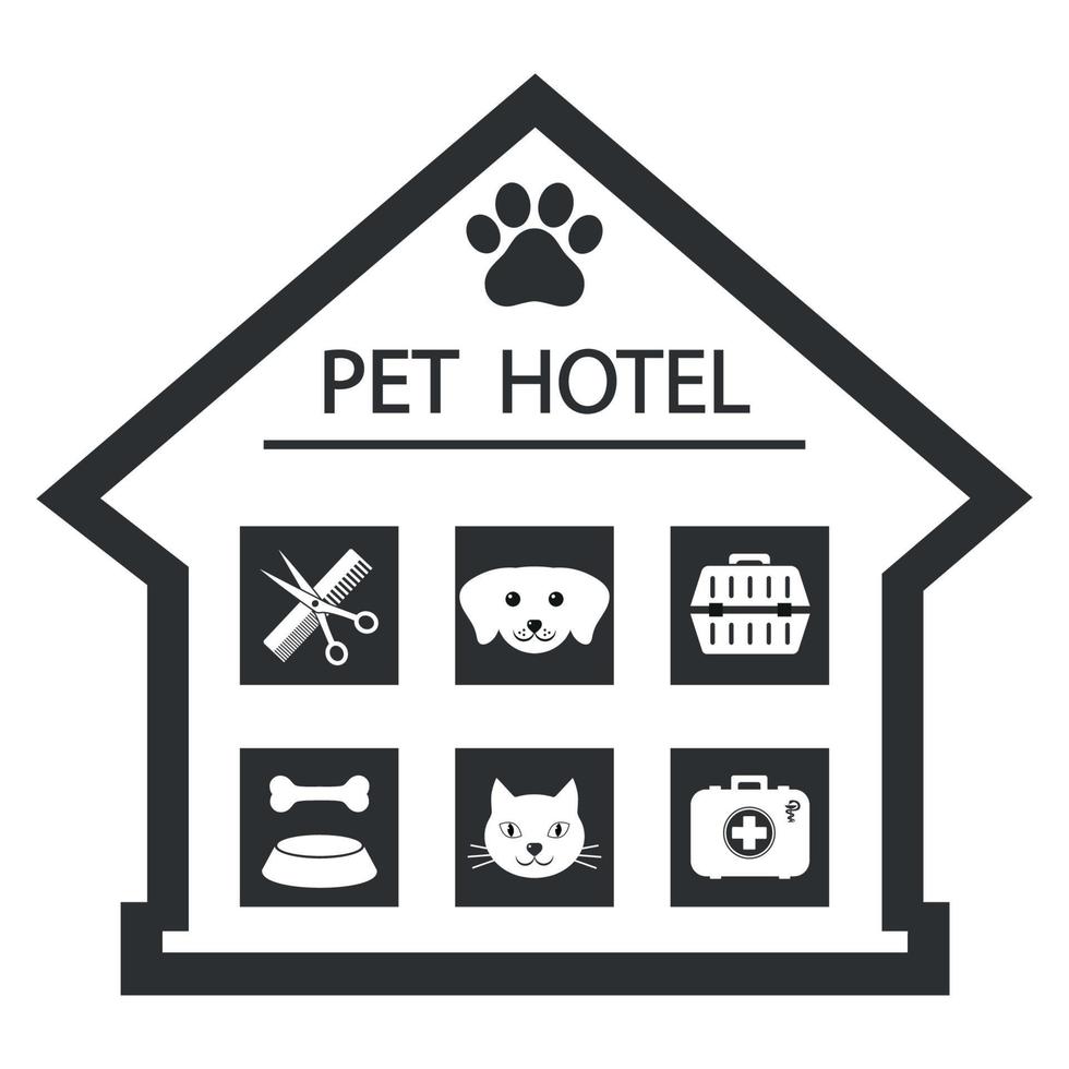 dier dierenwinkel logo concept vector