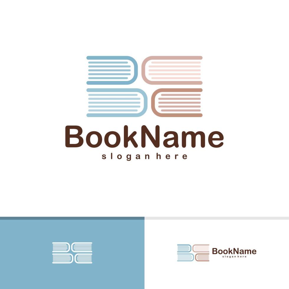 boek logo vector sjabloon, creatieve boek logo ontwerpconcepten