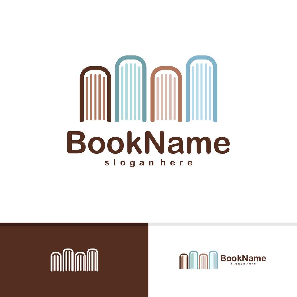 boek logo vector sjabloon, creatieve boek logo ontwerpconcepten