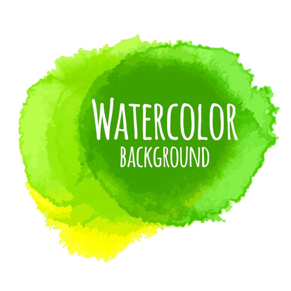 abstracte aquarel achtergrond groene kleur vector