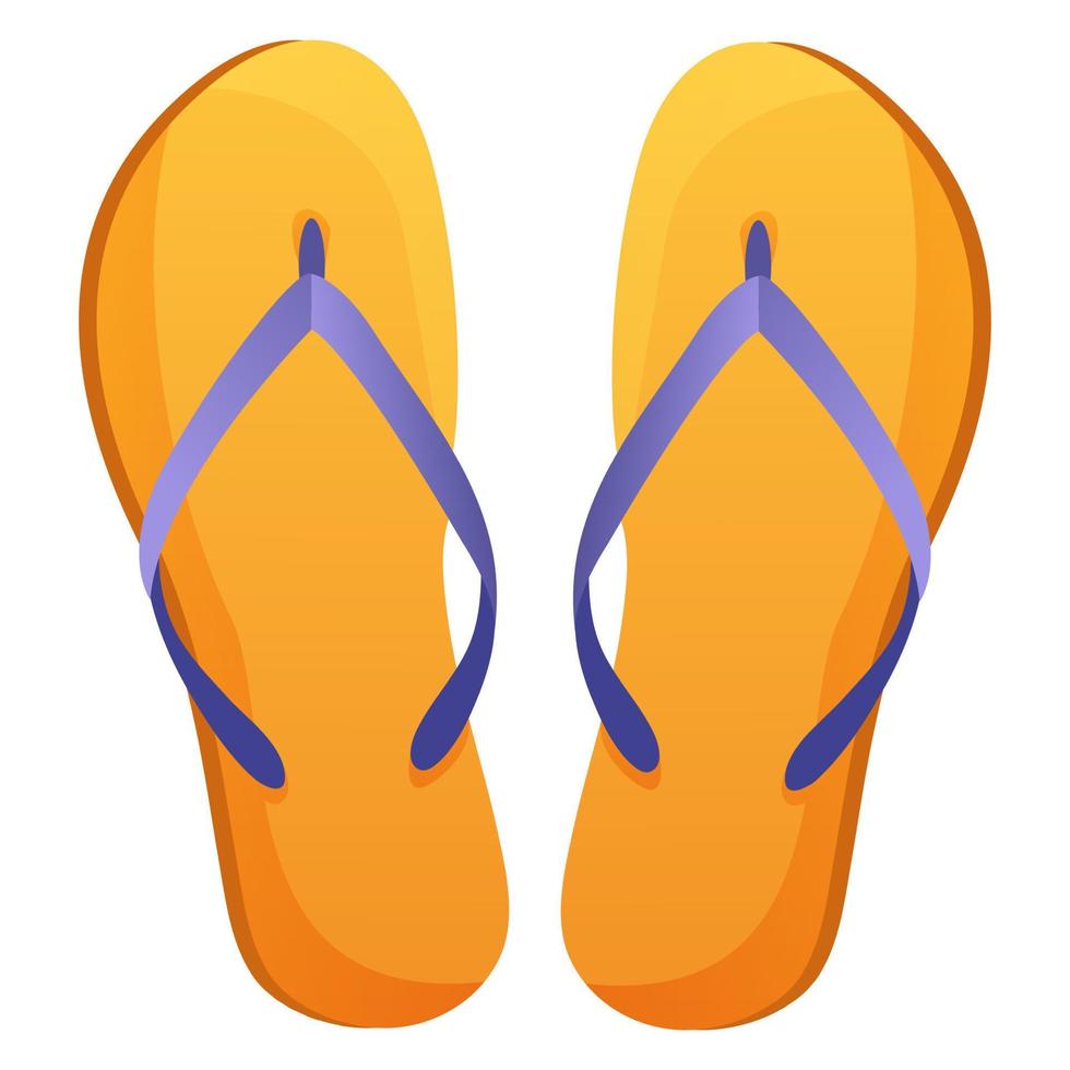 zomer schoenen. slippers. essentieel voor het strand. vector