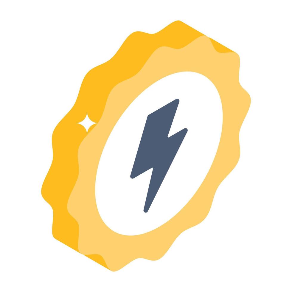 modern energiebeheer isometrisch pictogram vector