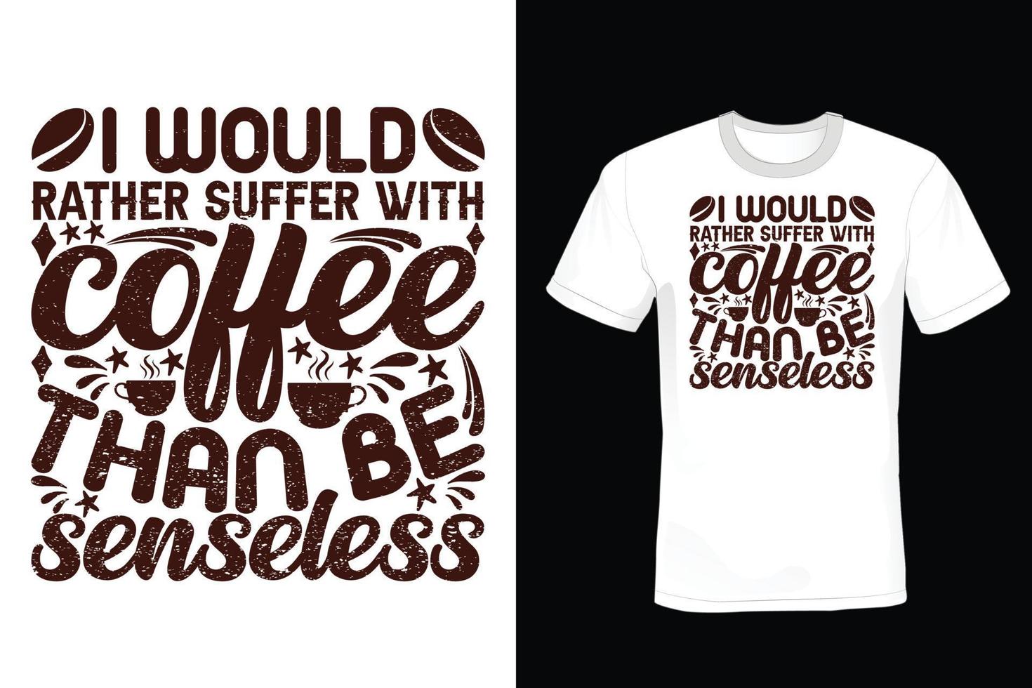 koffie t-shirt ontwerp, vintage, typografie vector