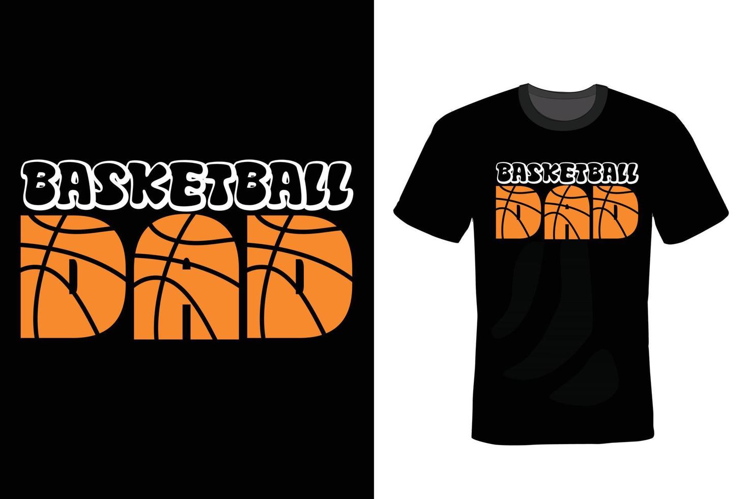 basketbal t-shirtontwerp, vintage, typografie vector