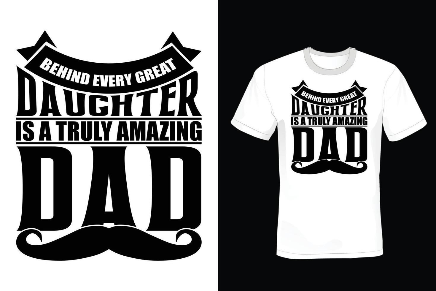 vader t-shirtontwerp, vintage, typografie vector