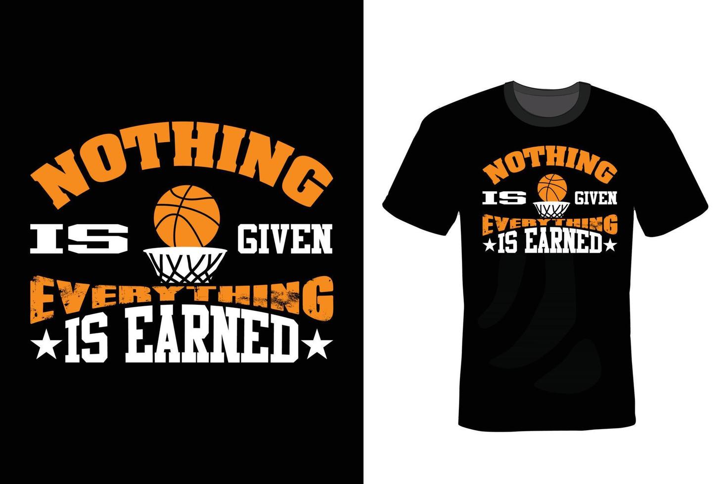 basketbal t-shirtontwerp, vintage, typografie vector