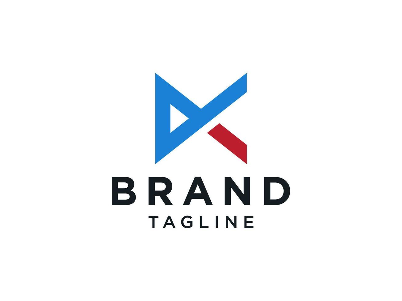 abstracte eerste letter m-logo. blauwe geometrische vorm pijl geïsoleerd op een witte achtergrond. bruikbaar voor bedrijfs- en merklogo's. platte vector logo-ontwerpsjabloon sjabloon.