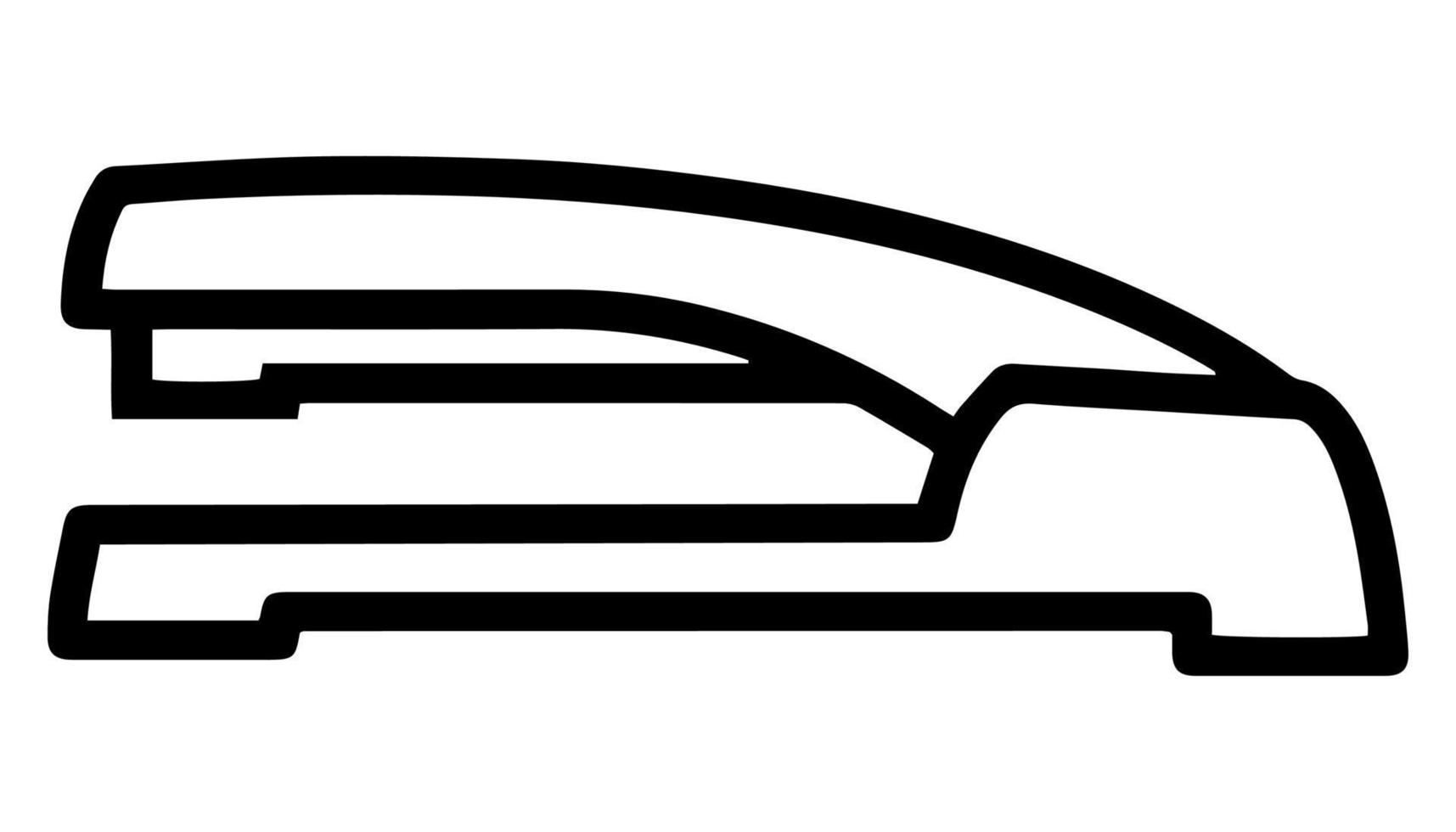 nietmachine lijn pictogram op witte achtergrond. vectorillustratie. vector