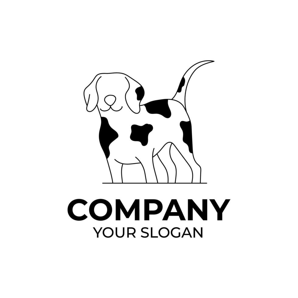logo ontwerp voor dierenverzorging vector