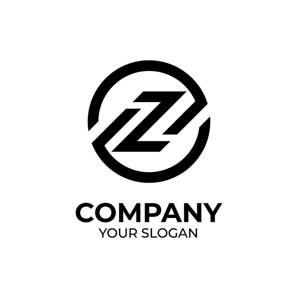 eerste z-monogram logo-ontwerp vector