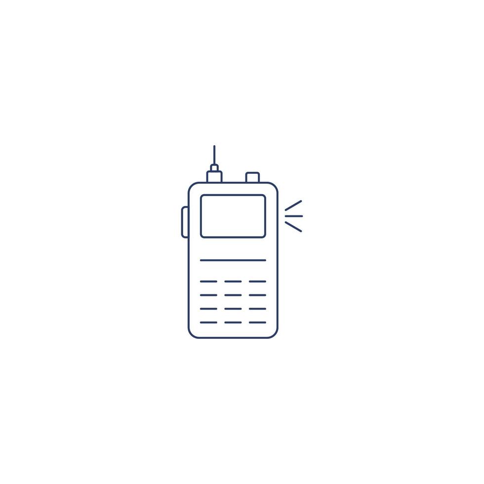 camping communicatie walkie talkie icoon vector