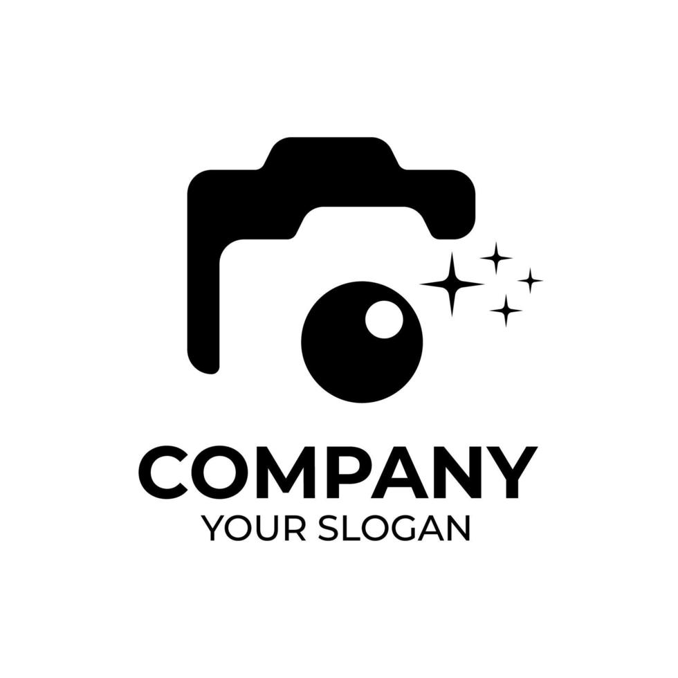 camera fotografie logo ontwerp vector