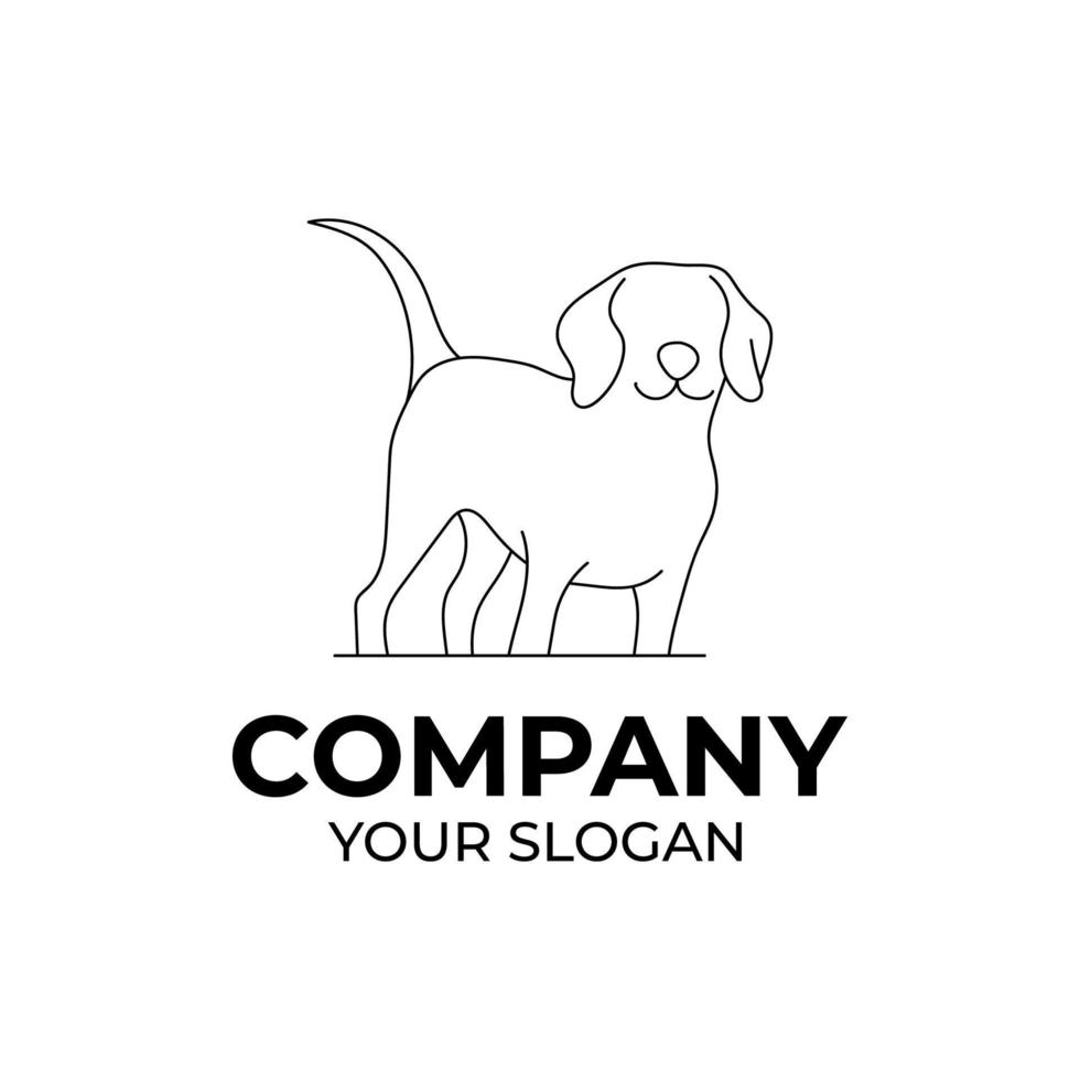 logo ontwerp voor dierenverzorging vector