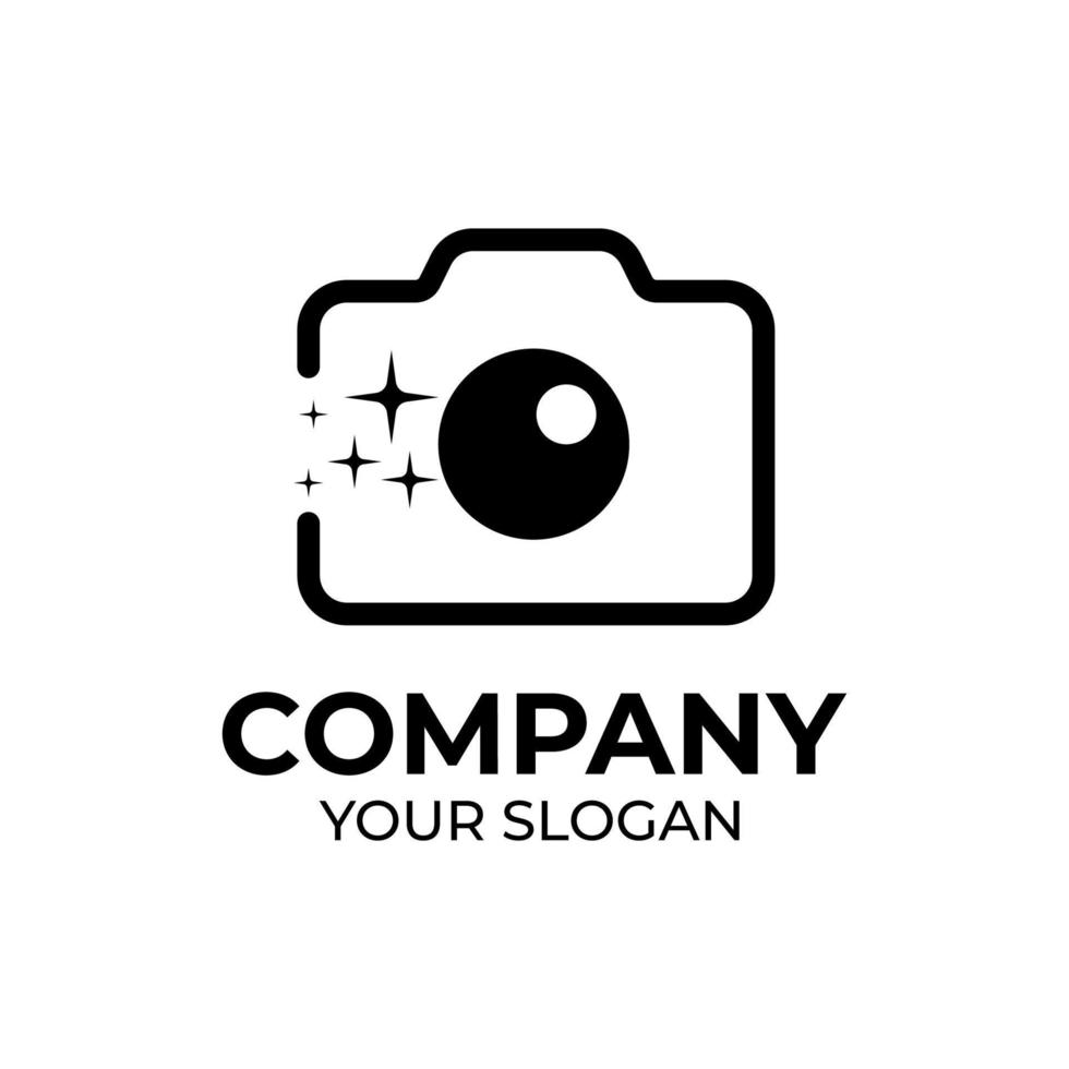 camera fotografie logo ontwerp vector