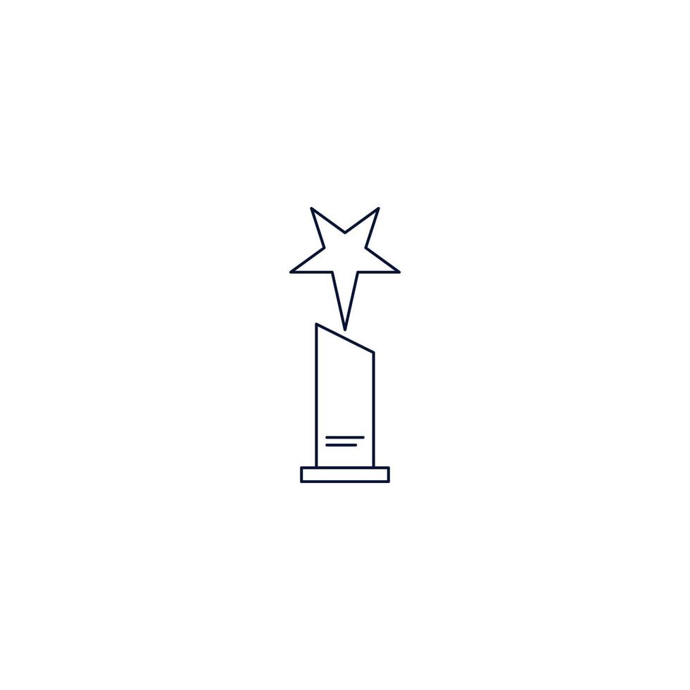 zakelijk succes trofee pictogram vector