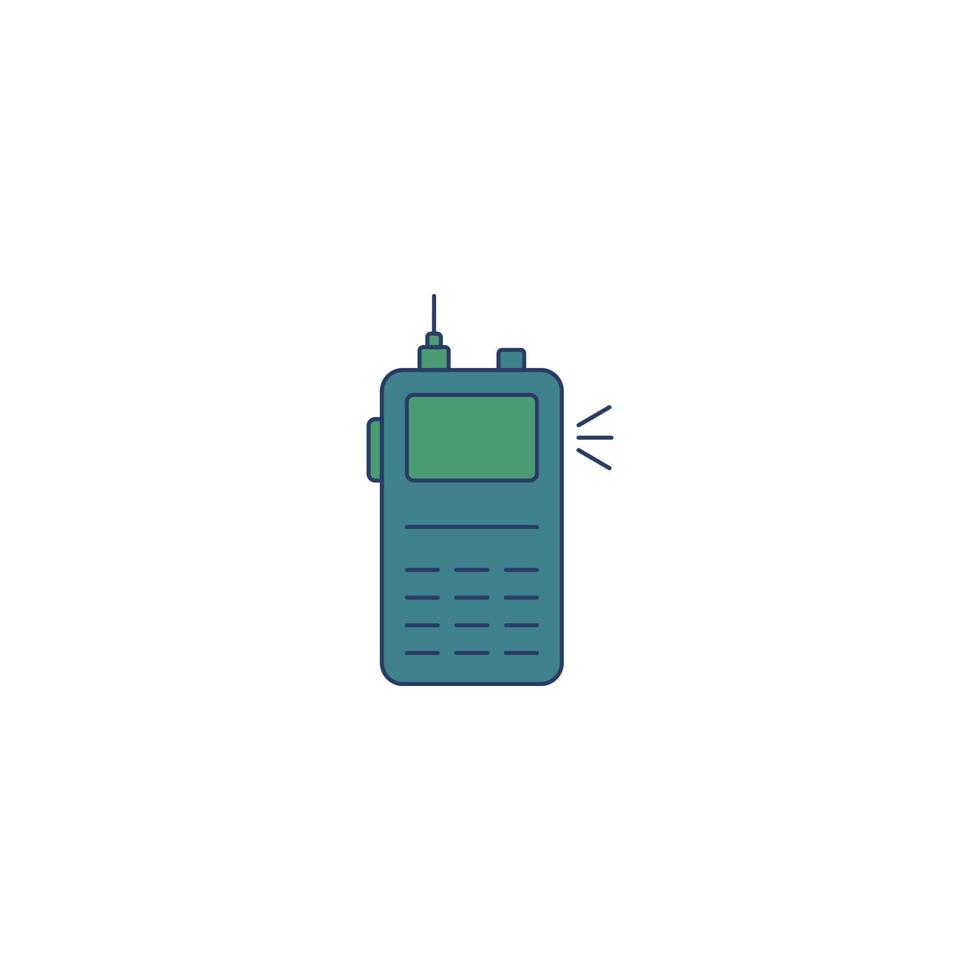 camping communicatie walkie talkie icoon vector