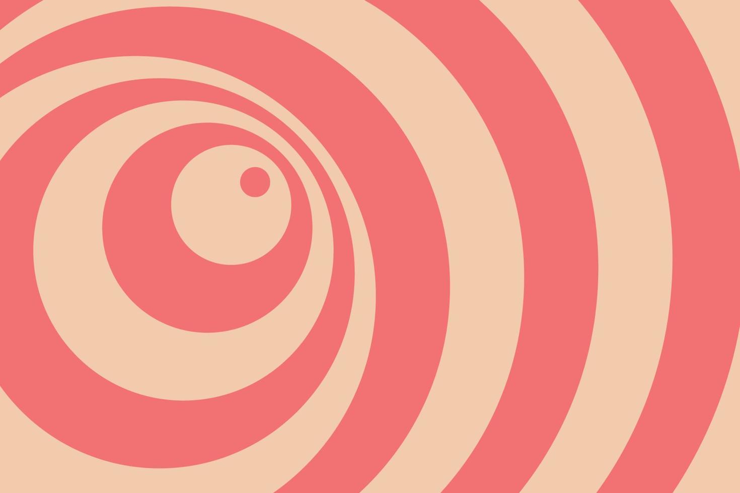 abstracte psychedelische draaiende hypnos cirkels rode achtergrond. beweging retro kleurrijke textuur vector