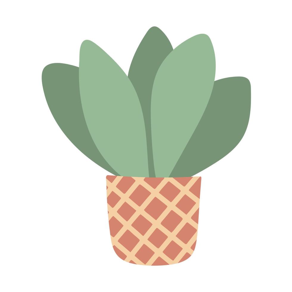 mooie groene kamerplant clipart vector