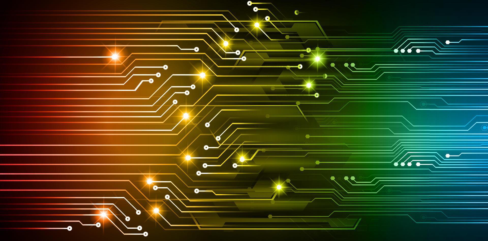 cyber circuit toekomstige technologie concept achtergrond vector