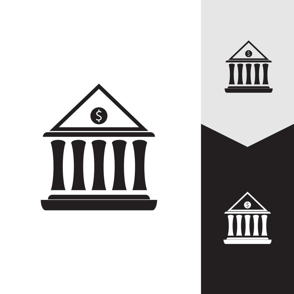 zakelijke en financiële pictogram bank vectorillustratie vector