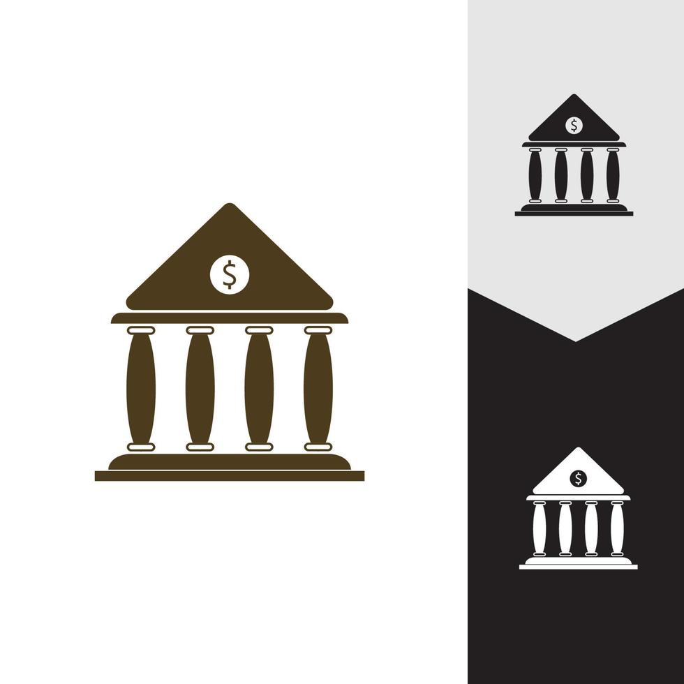 zakelijke en financiële pictogram bank vectorillustratie vector