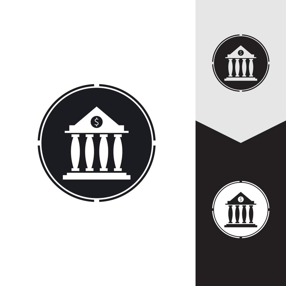 zakelijke en financiële pictogram bank vectorillustratie vector