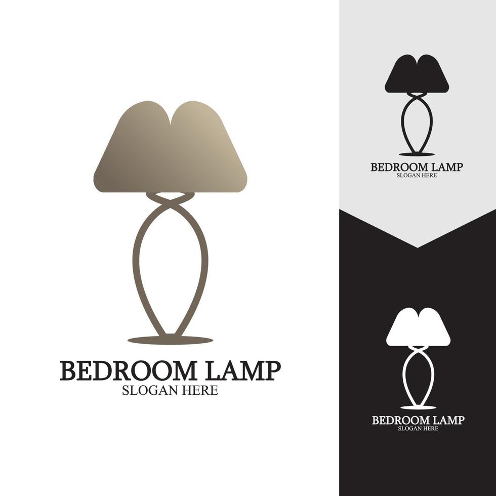 slaapkamer lamp vector pictogramachtergrond