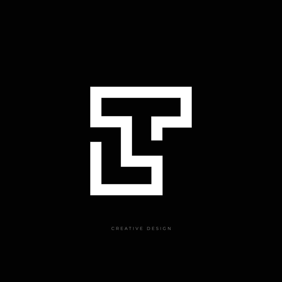 letterontwerp lt branding logo vector