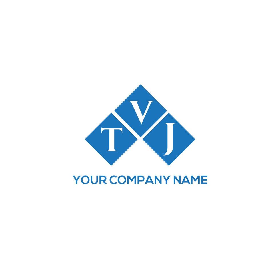 tvj brief logo ontwerp op witte achtergrond. tvj creatieve initialen brief logo concept. tvj brief ontwerp. vector