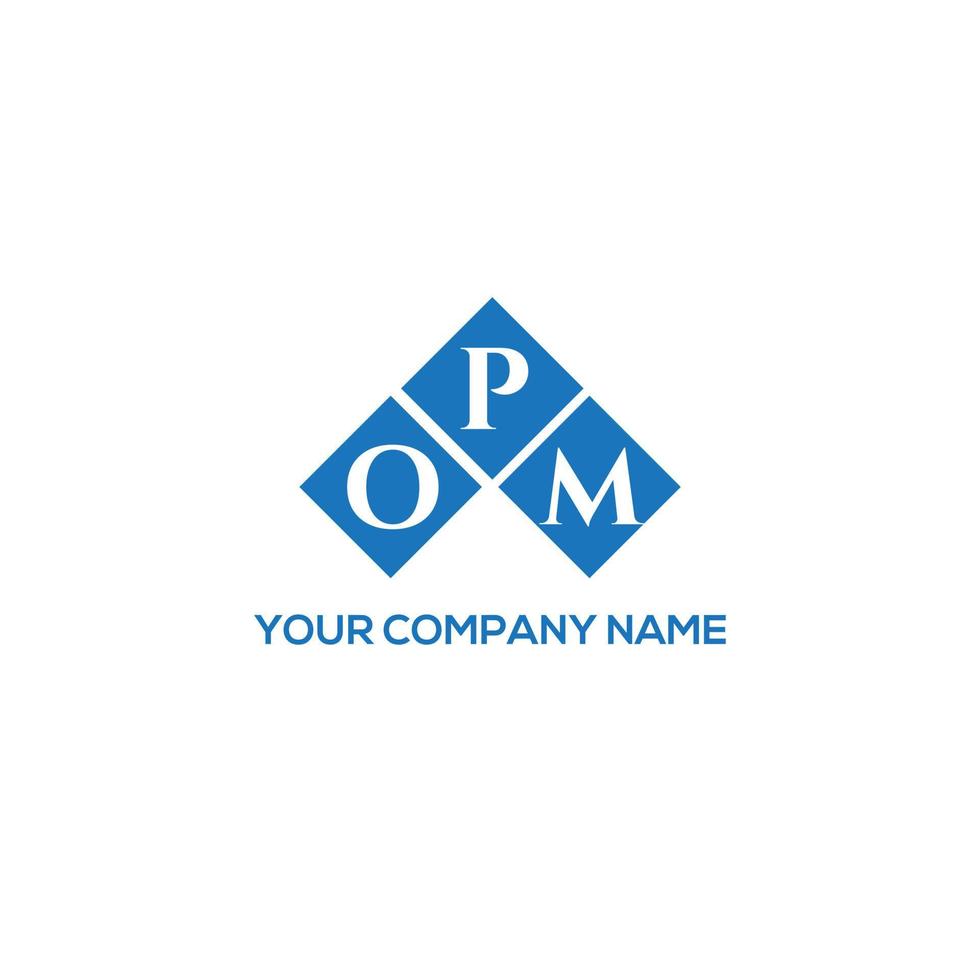 OPM brief logo ontwerp op witte achtergrond. opm creatieve initialen brief logo concept. opm brief ontwerp. vector