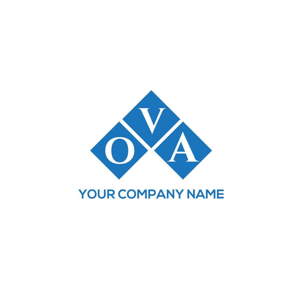 ova brief logo ontwerp op witte achtergrond. eicellen creatieve initialen brief logo concept. ova brief ontwerp. vector