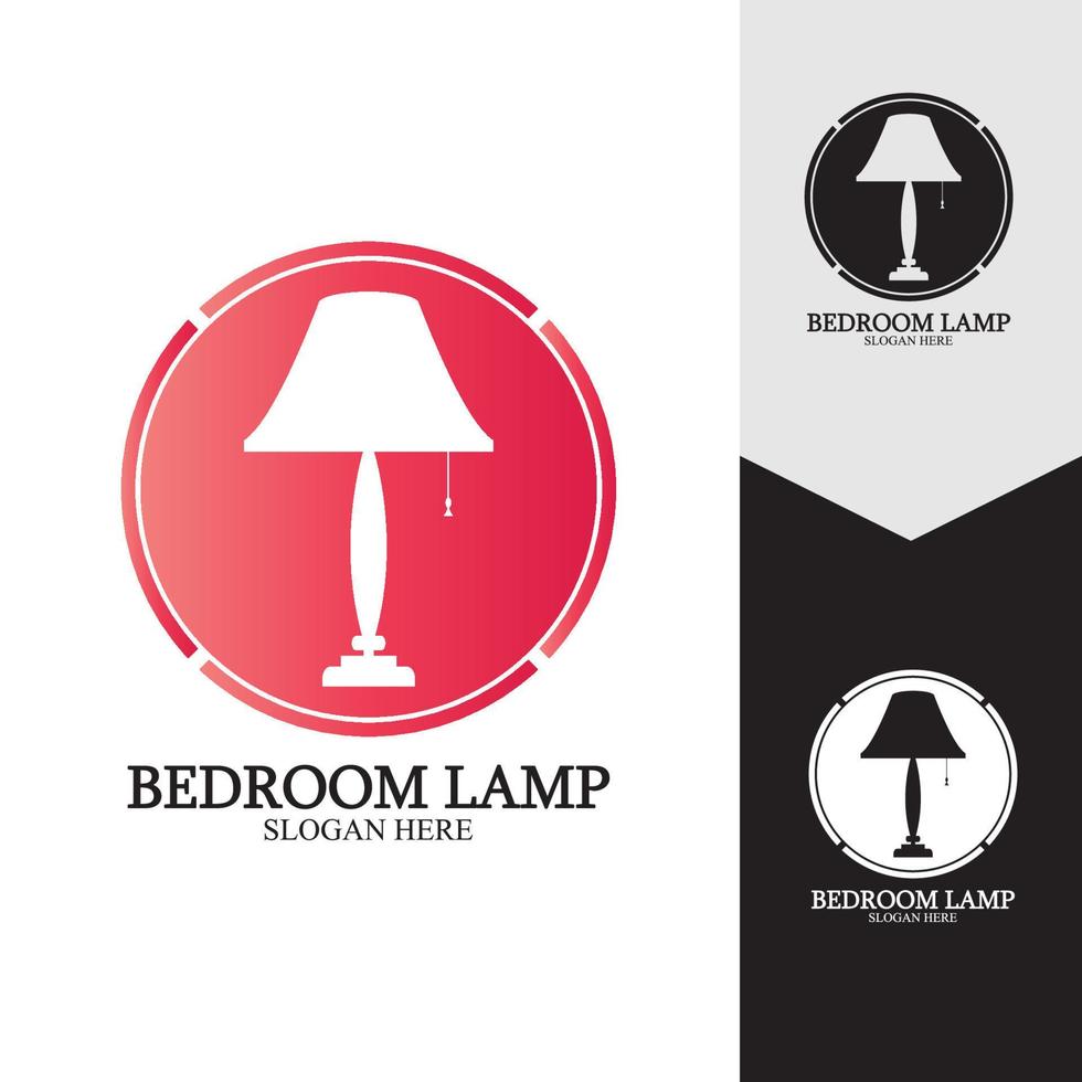 slaapkamer lamp vector pictogramachtergrond