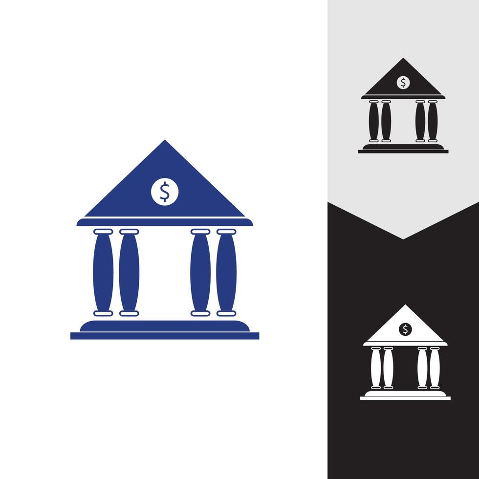 zakelijke en financiële pictogram bank vectorillustratie vector