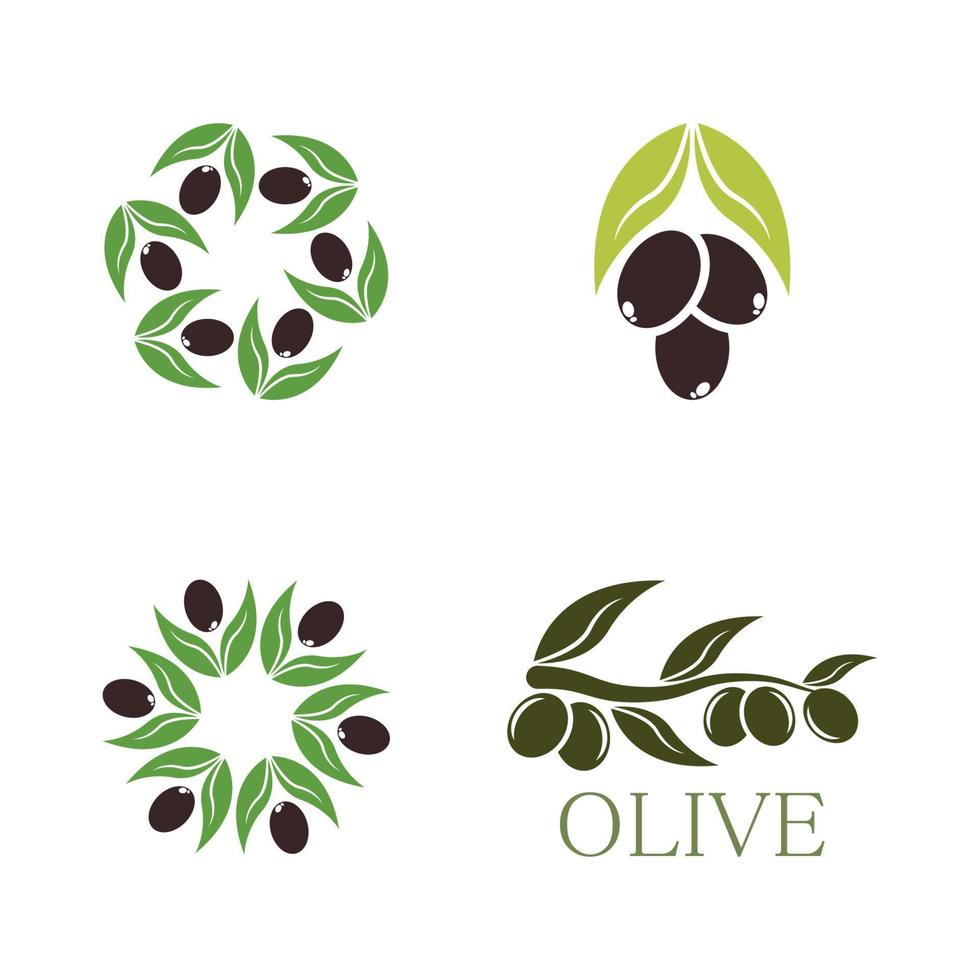 olijf pictogram vector illustratie ontwerp