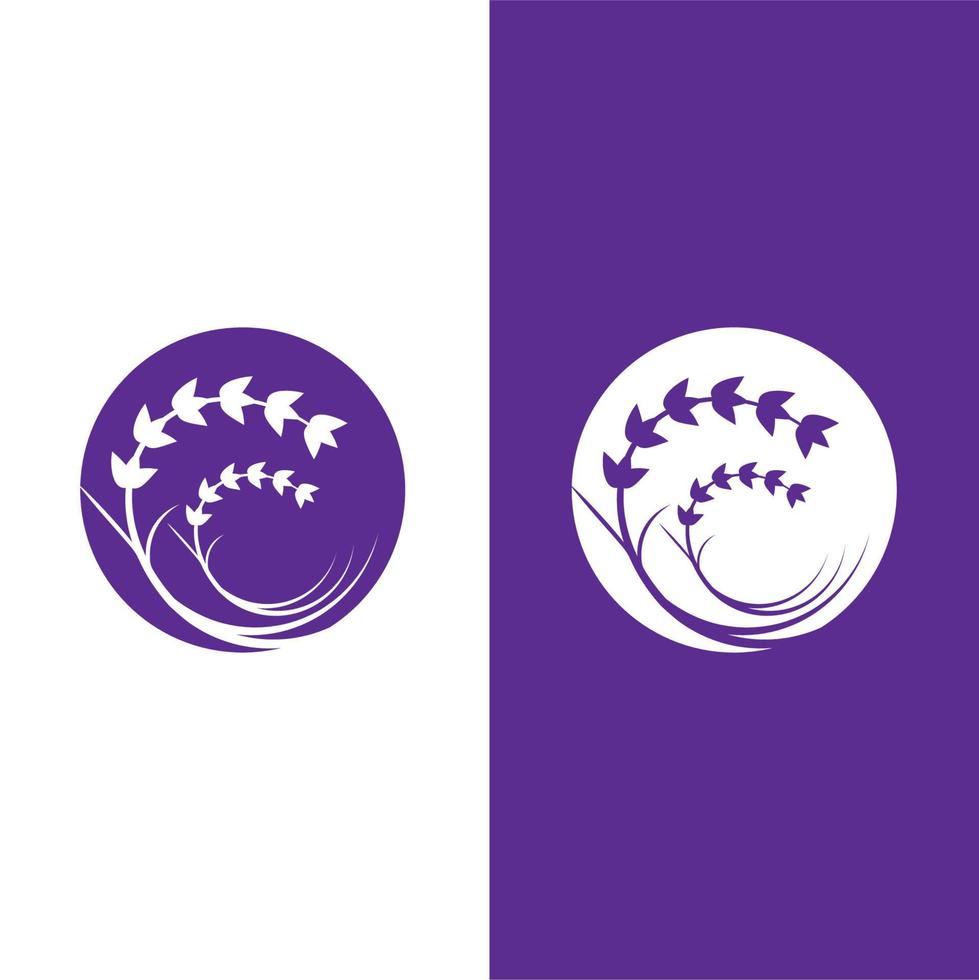 verse lavendel bloem logo vector