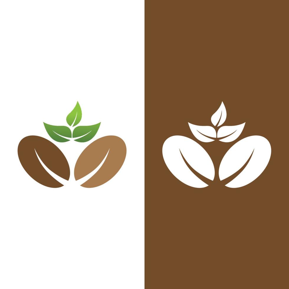 koffieboon pictogram vectorillustratie vector