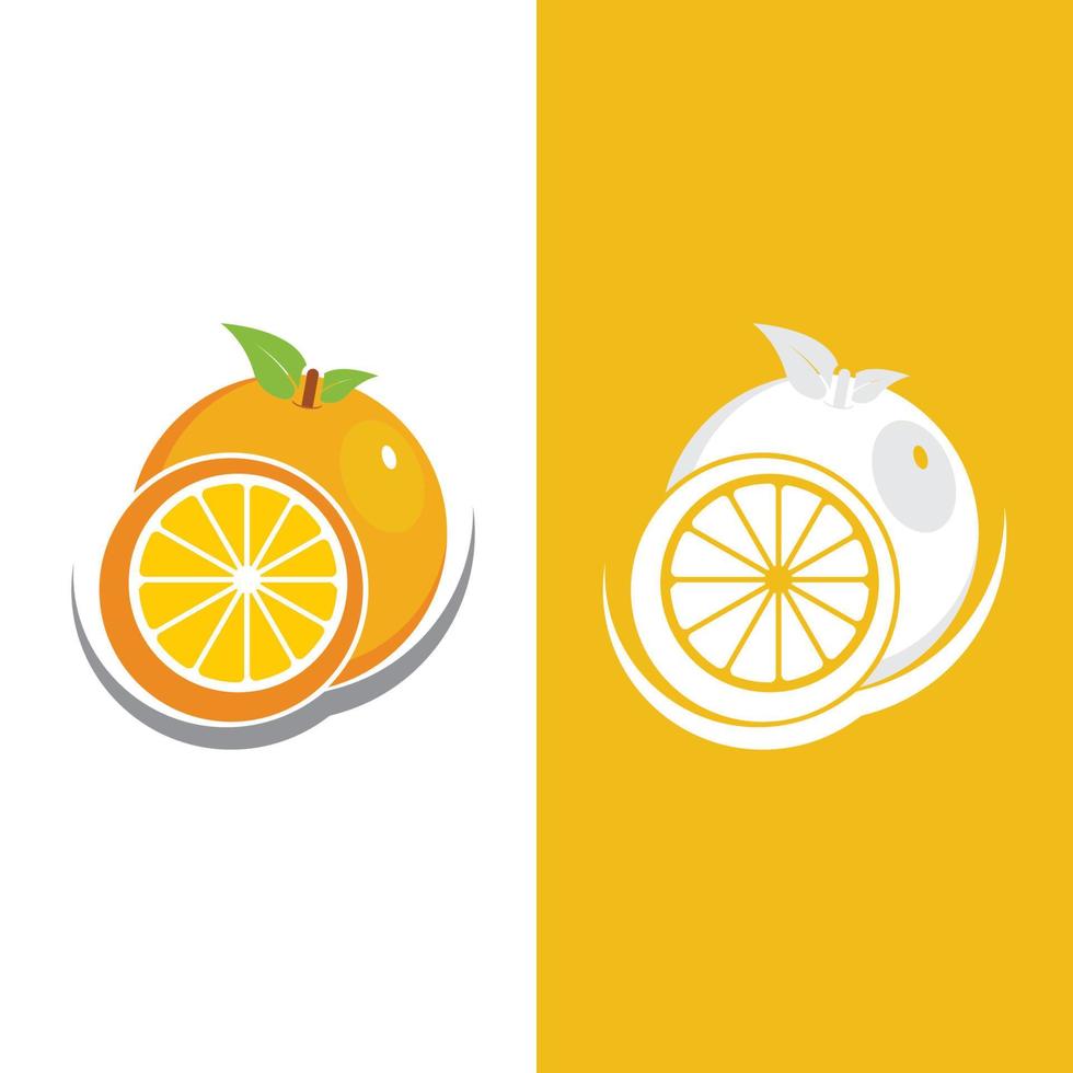 oranje logo ontwerp vector icon