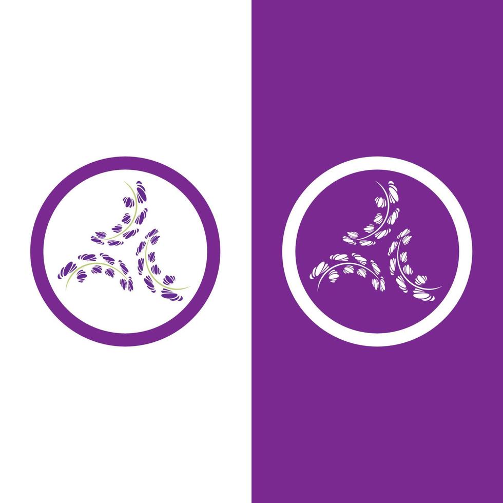 verse lavendel bloem logo vector